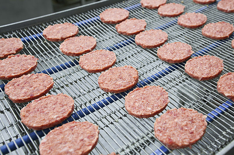 Flush grid conveyor belt KFT food technology stainless steel / for the food industry