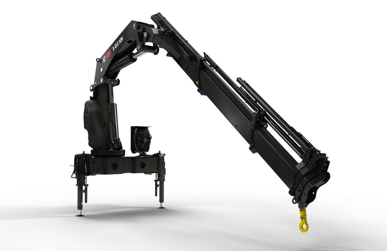 Truckmounted crane XCLX 528 Hiab swingarm / handling / for heavyduty applications