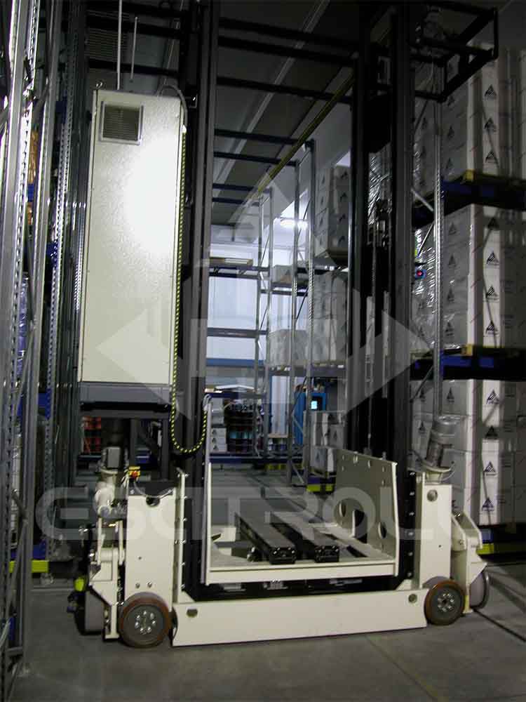 Automatic stacker crane - QUADLIFT - Esatroll s.a - for warehouse