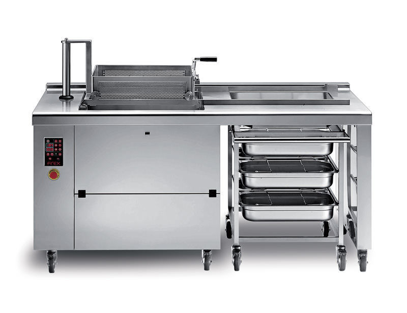 Continuous industrial fryer Multifry Firex srl vegetable / electric