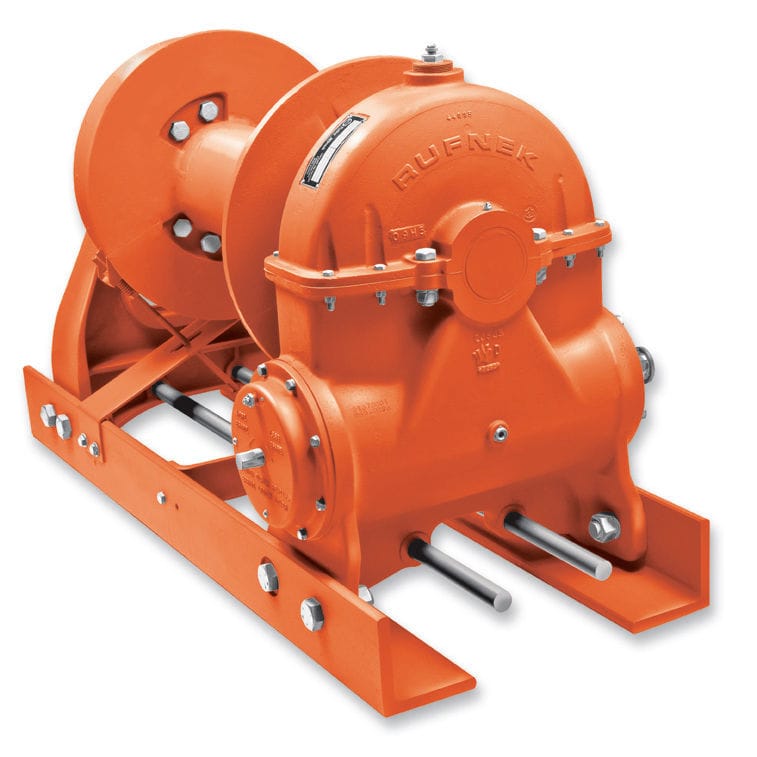 Worm gear winch RN100W Tulsa Winch hydraulic / mechanical