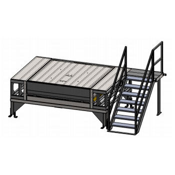 Loading platform - Alapontlogistics - with safety railing