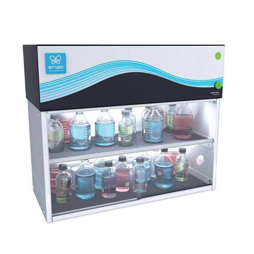 Storage 531 Erlab benchtop / single door / galvanised steel