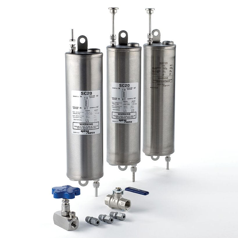 Sample cooler SC20 Spirax Sarco water / stainless steel / sanitary