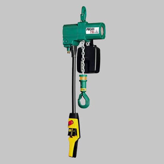 Airoperated chain hoist JDN Profi ManutLM monorail / lightweight