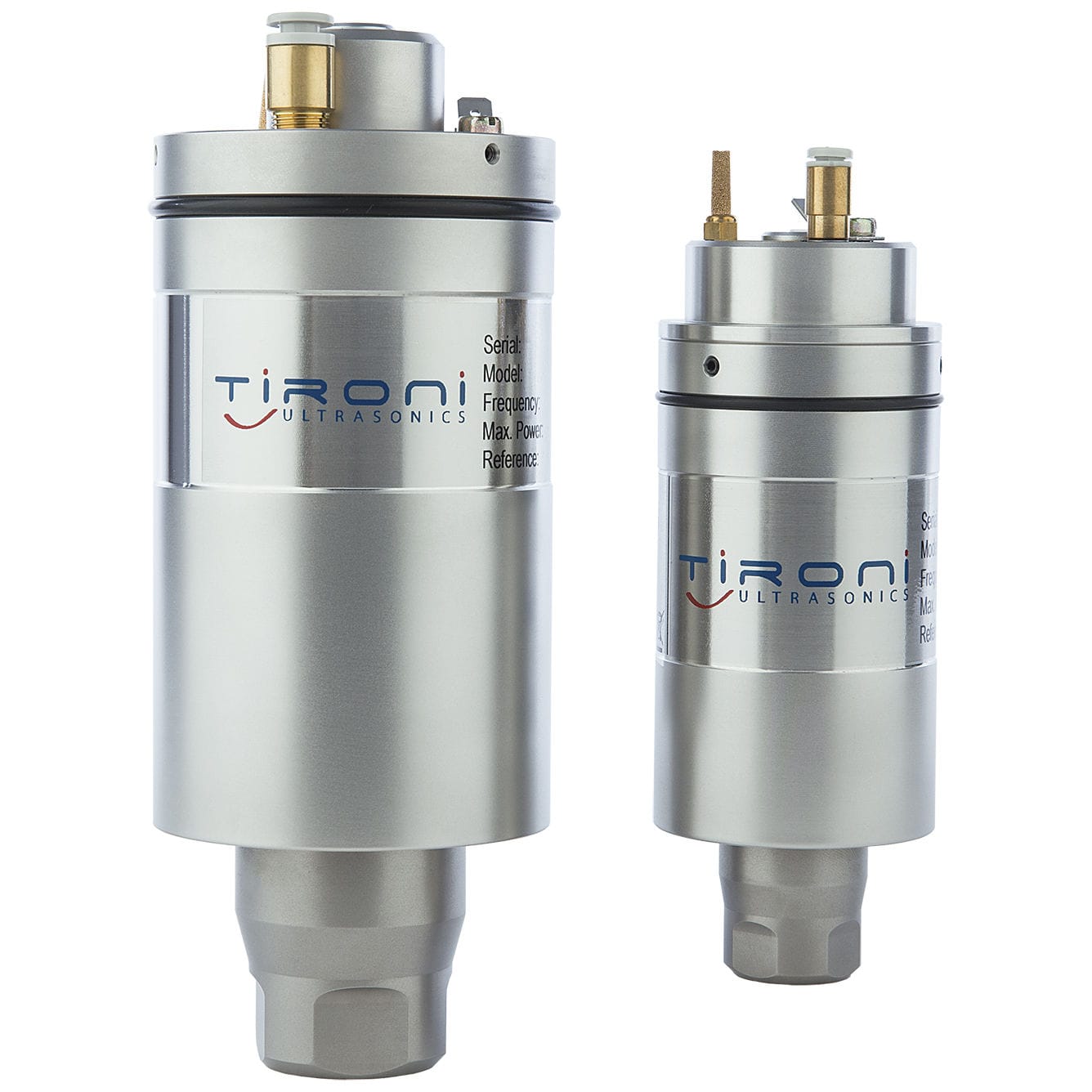 Piezoelectric Ultrasonic Transducer E Series Tironi Ultrasonics For Plastics Welding