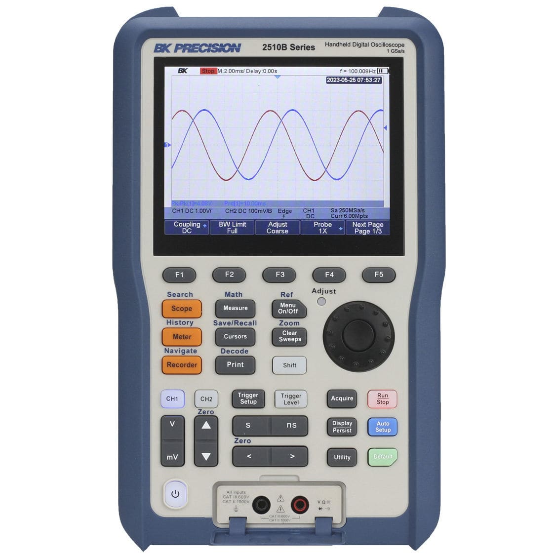 Digital Oscilloscope - 2516B - B&K Precision - Hand-held / USB / Insulated