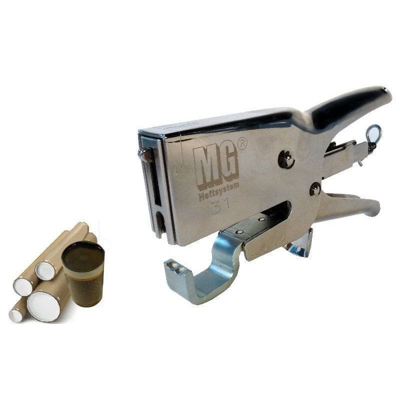 Manual stapling pliers ZANGE 31/4 MEZGER Heftsysteme for lid / tube