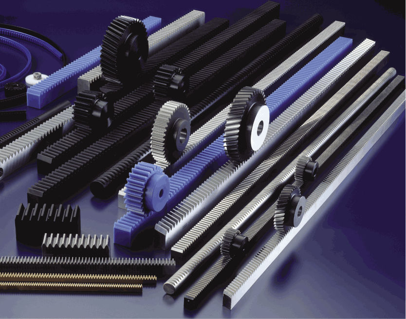 Spiral rack and pinion MRGF,MRGFD series KHK precision / ground / hub