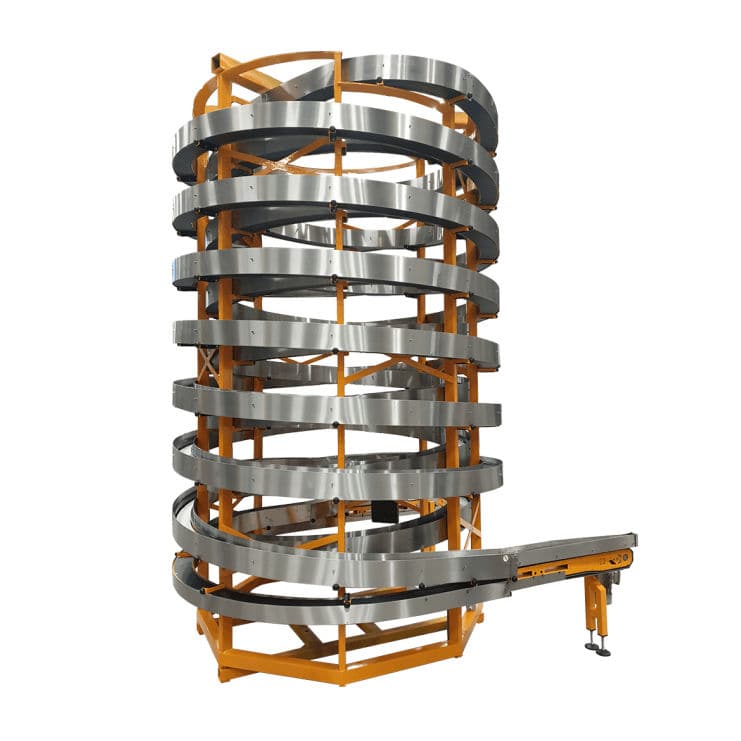 Accumulation conveyor AccuVeyor AVsseries AmbaFlex Spiral Conveyor