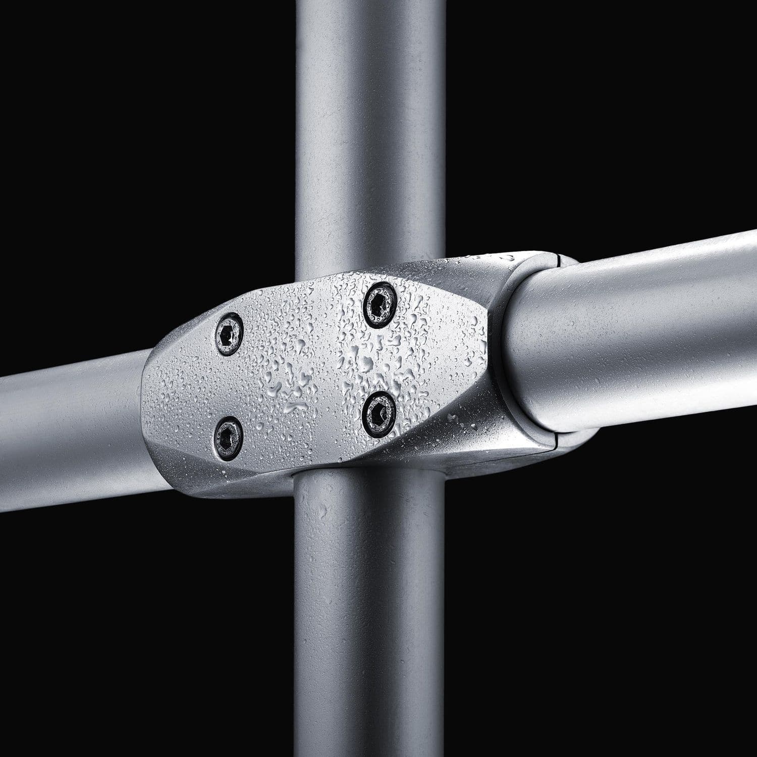 Cross tube connector 2041 Ernst Brinck & Co. GmbH aluminum / screwin