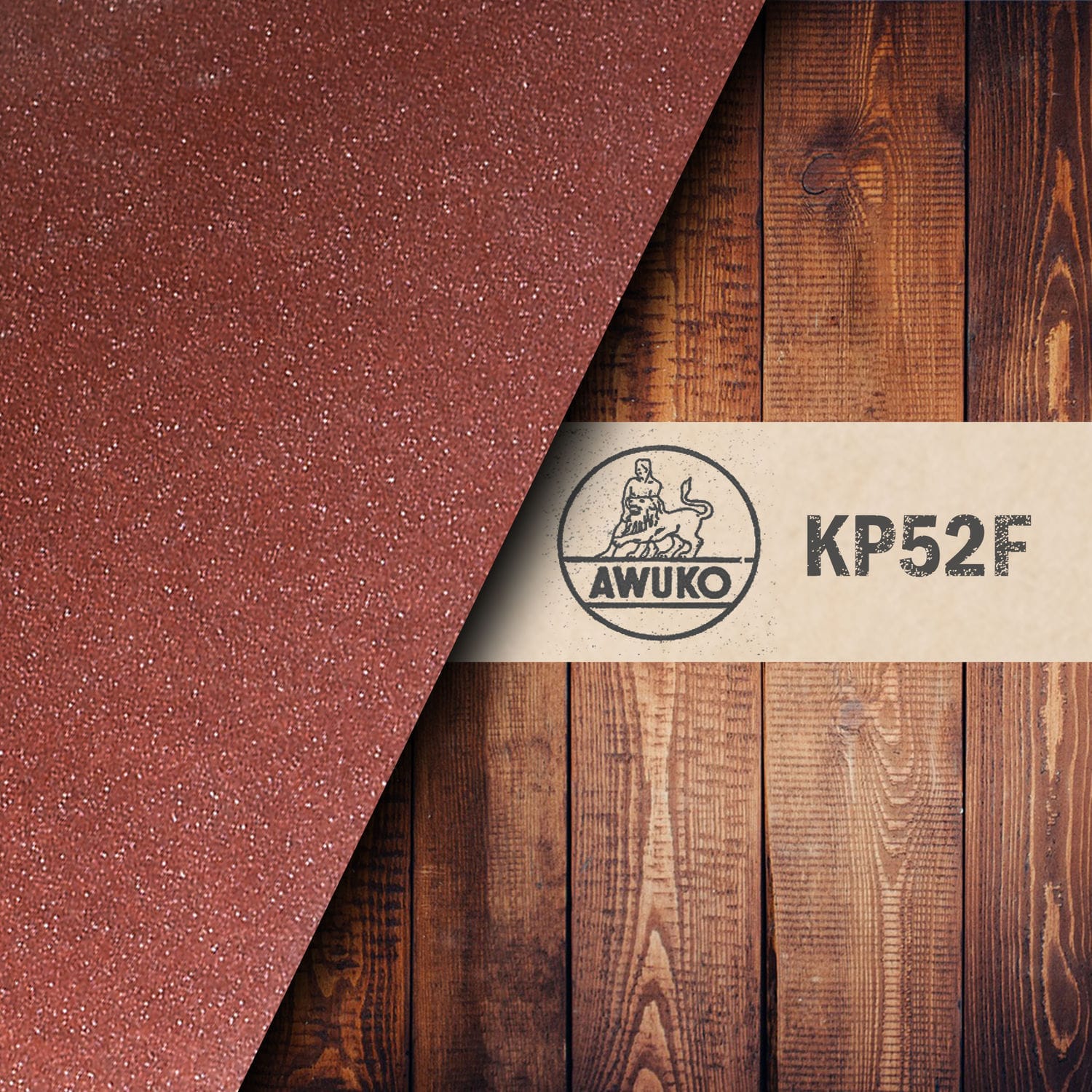 Aluminum Oxide Abrasive F Paper Anti Static For Wood Kp52f