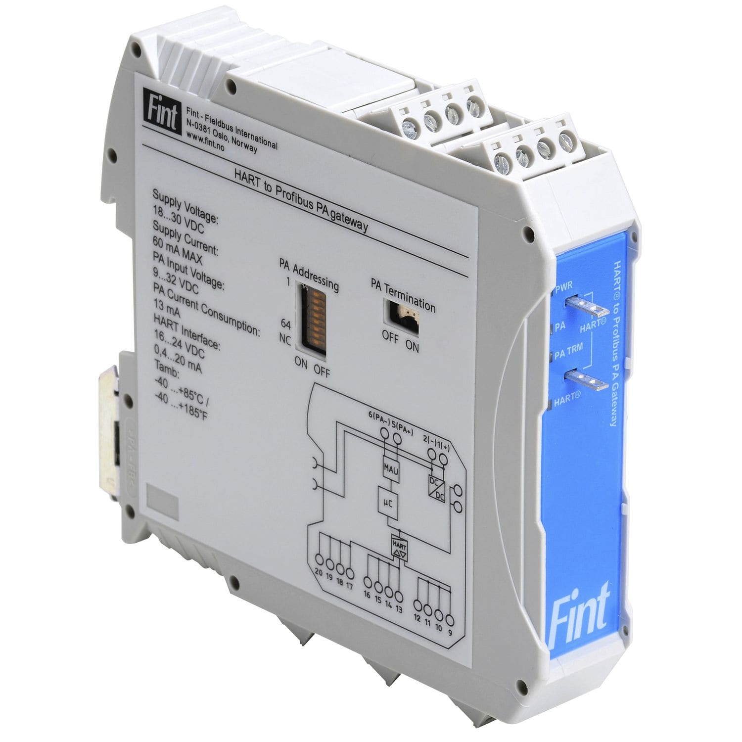 Communication gateway T500 Fieldbus International as HART