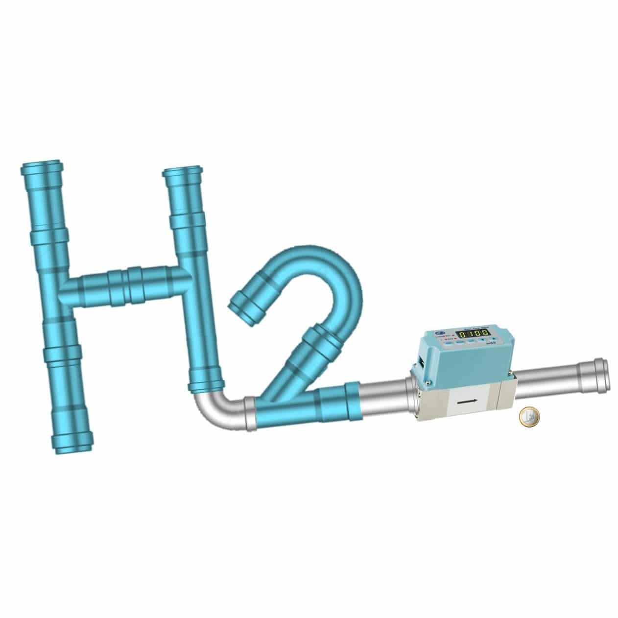 Thermal mass flow meter CMS Azbil Europe NV for gas / inline / RS485