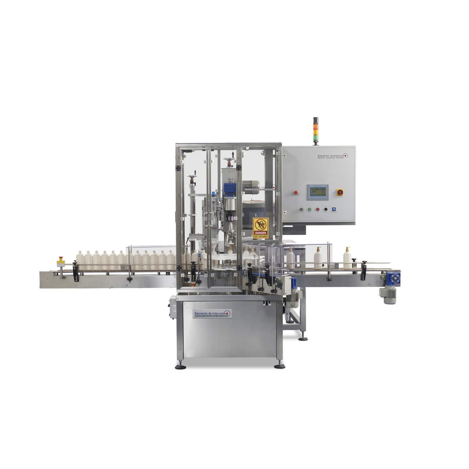 Linear screw capping machine ALANTRA Shemesh Automation Ltd multi