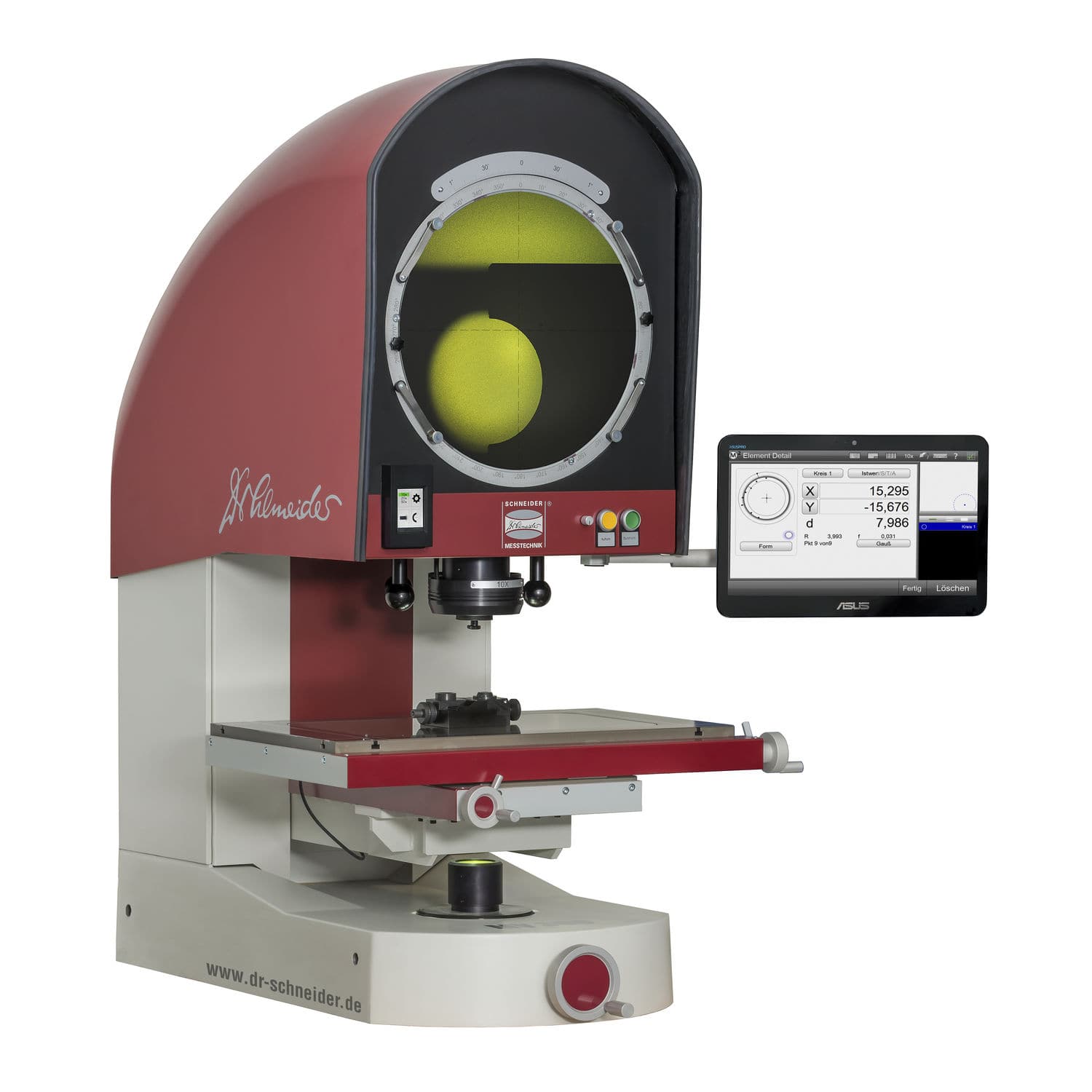 Vertical measuring projector MV 360 Dr. Heinrich Schneider