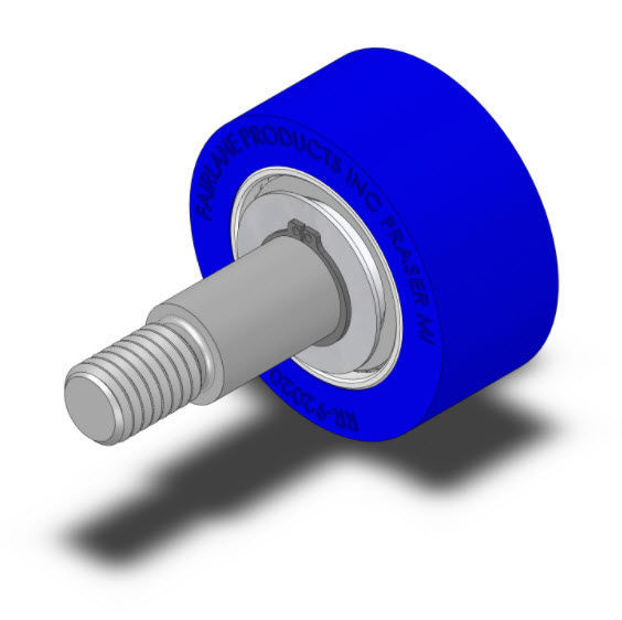 Guide roller / steel / neoprene / ball bearing BR92020 series