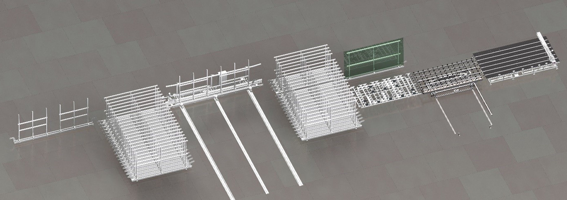 Slot Rack Lisec Shuttle storage system - LiSEC