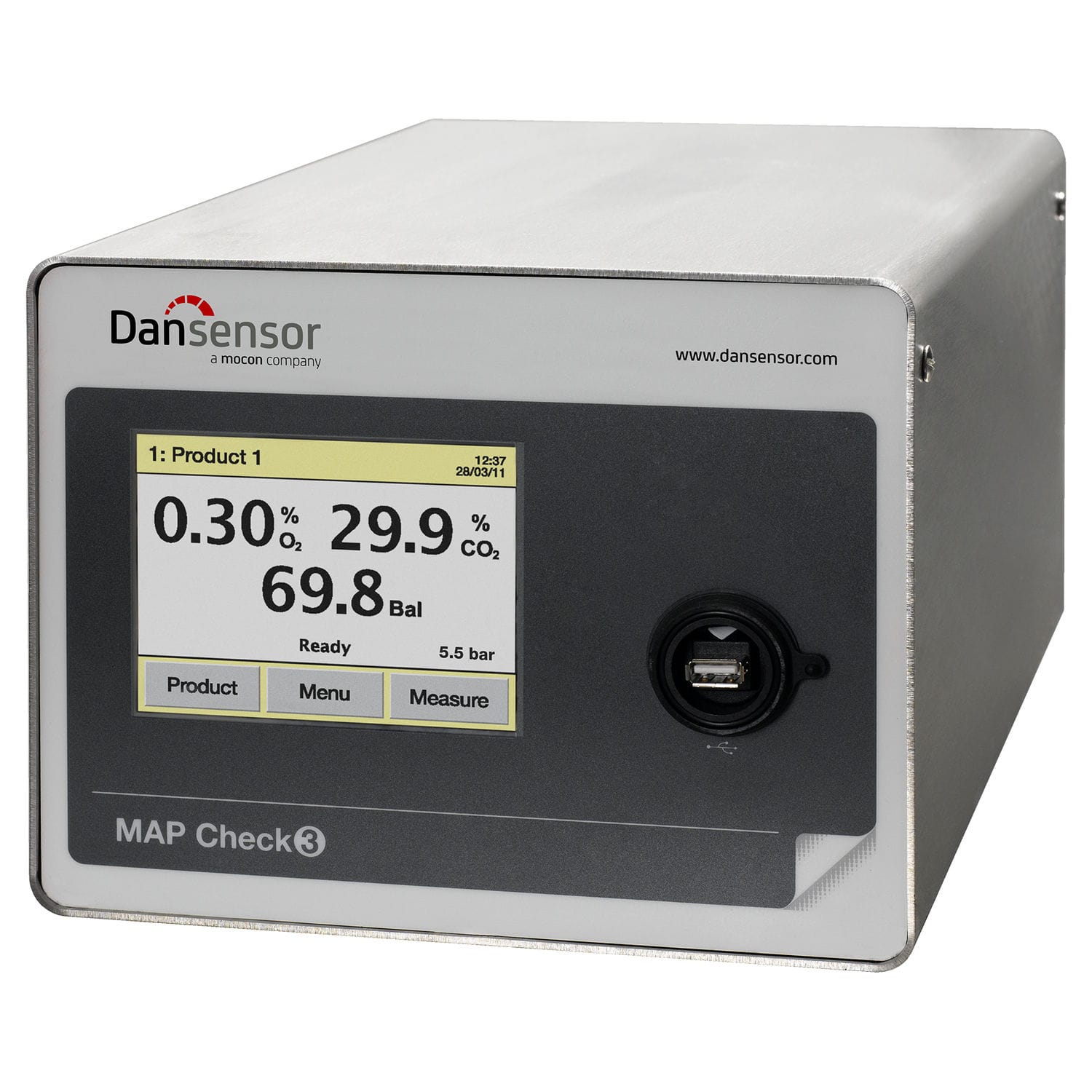 Oxygen analyzer Dansensor® MAP Check 3 Pressure AMETEK MOCON