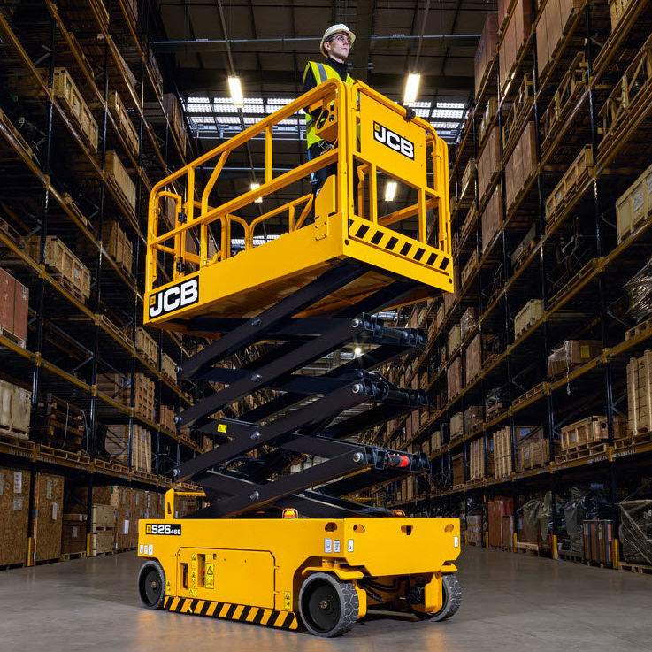Mobile scissor lift S2646E JCB electric / indoor/outdoor