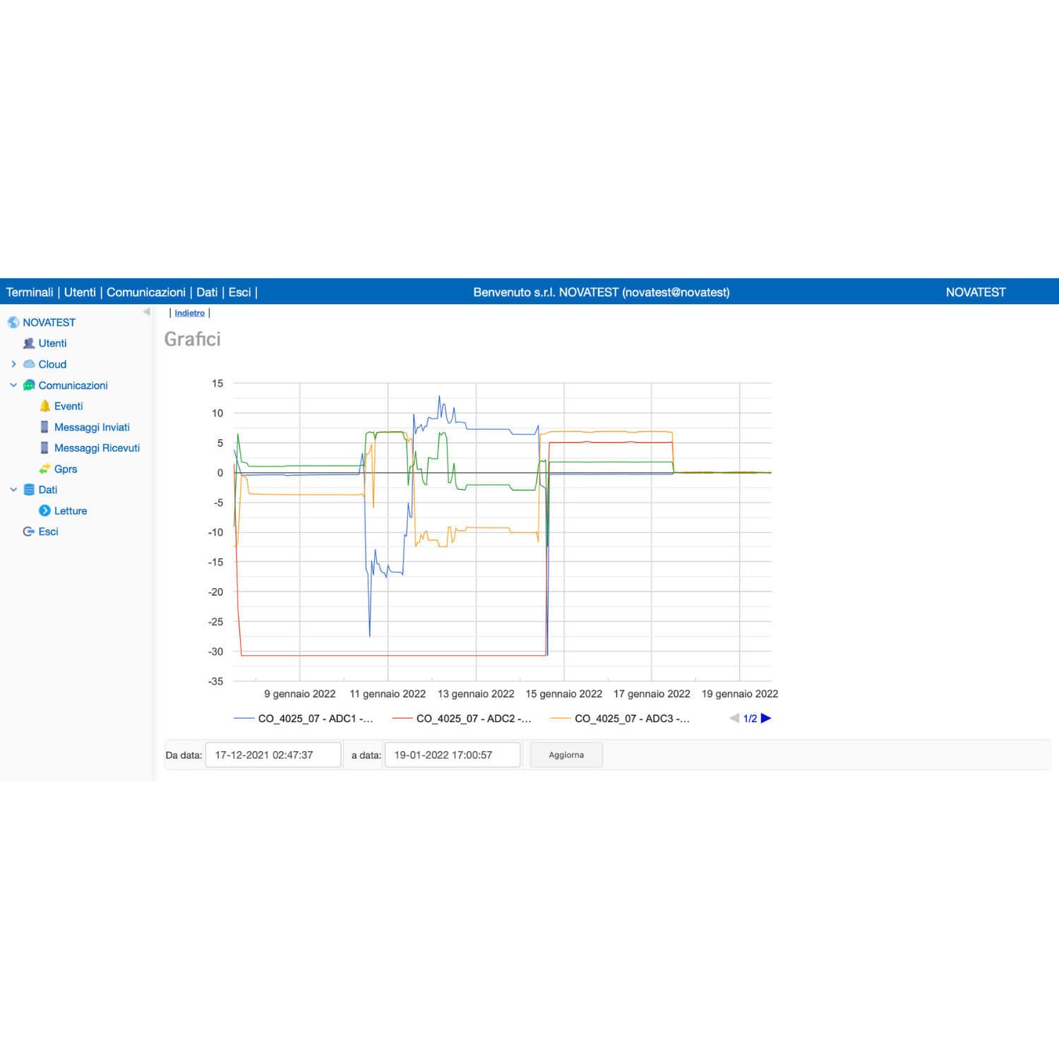 Structural analysis software Novatest geotechnical data analysis / data management / for