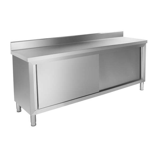 Stainless steel workbench - Due Ci Inox Snc - door