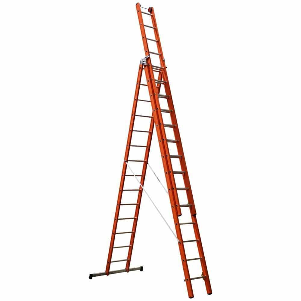Fiberglass ladder FS series CAGSAN LADDERS folding / sliding