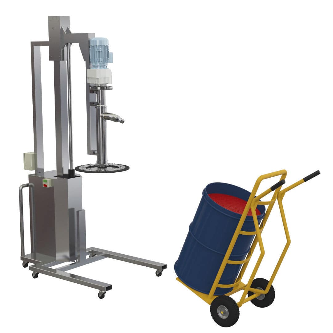 Drum emptying system Allame Makina mobile