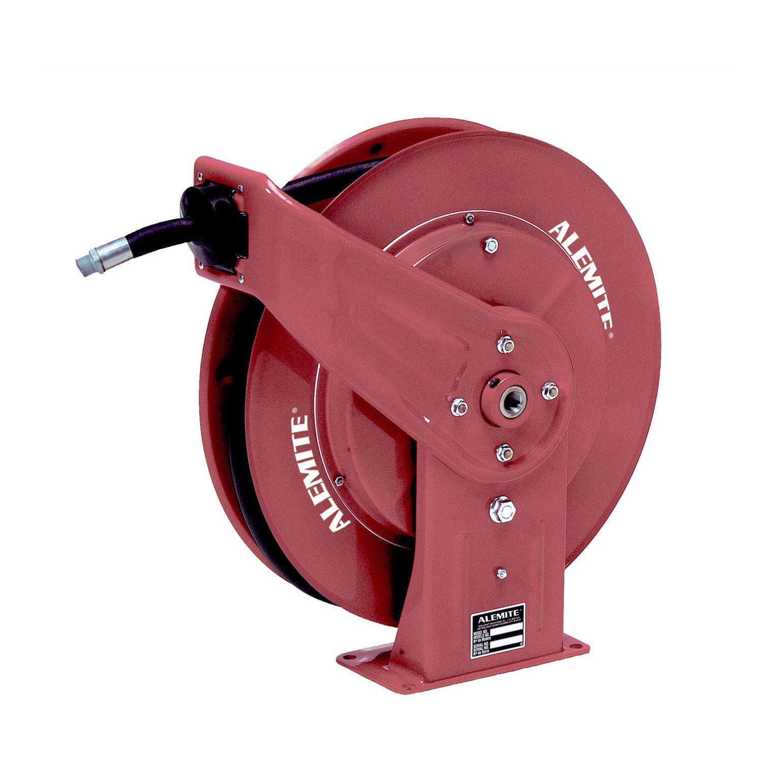 Hose reel 8072A, 8072B Alemite spring rewind / fixed / for oil