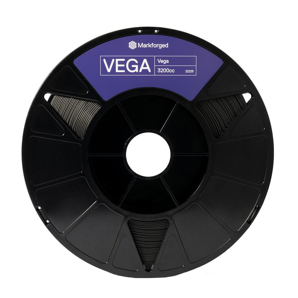 3D printer PEEK filament Vega™ black / carbon fiberreinforced / aluminum