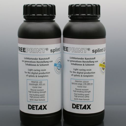Polymer 3D printing resin Freeprint® splint series DETAX dental