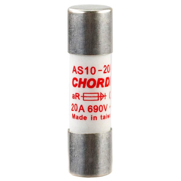 Semiconductor fuse AS series Chordn cylindrical / Class aR / 10x38