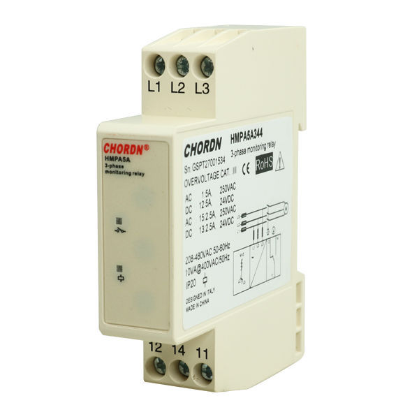 Phase sequence monitoring relay HMPA5A series Chordn phase loss