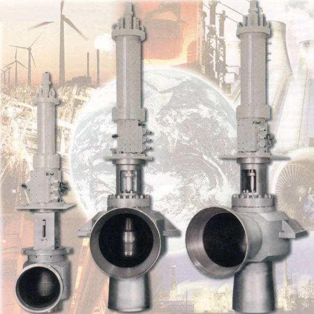 Globe valve Reineke hydraulic / for control / cast steel