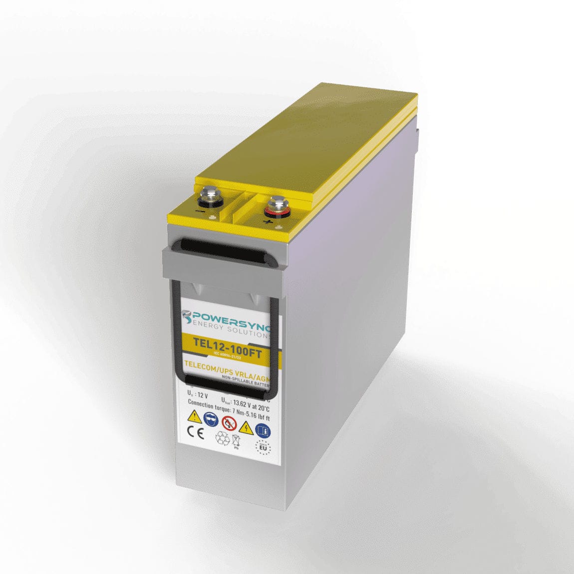 VRLA battery - TEL12-100FT - POWERSYNC Energy Solutions - prismatic ...