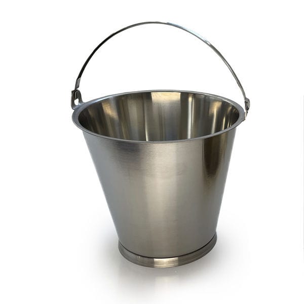 Metal bucket A82612 Sampling Systems Ltd round