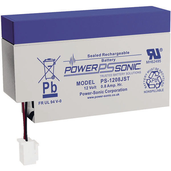 VRLA battery - PS-1208JST FR - Power-Sonic - rectangular / 12 V / for UPS