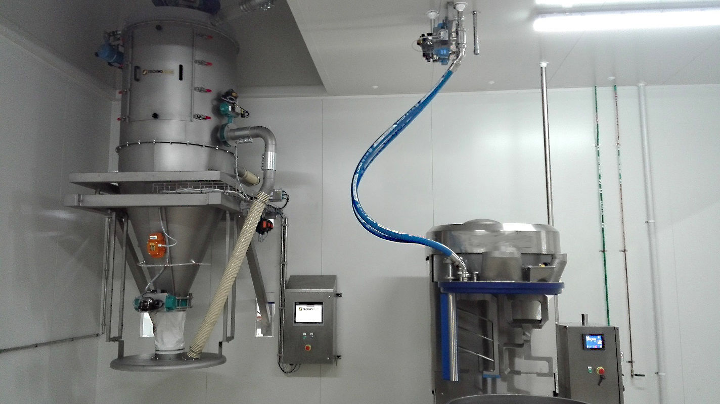 Liquids dosing unit TECHNOSILOS powder / volumetric / for the food
