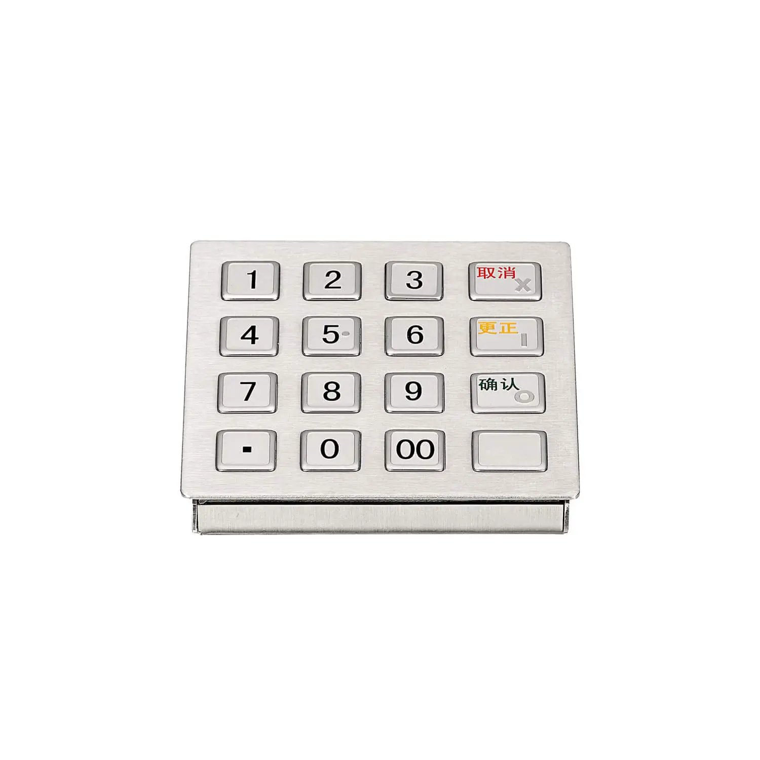 16-key keypad - KY3080 - Shenzhen KEYU Co., Ltd - panel-mount 