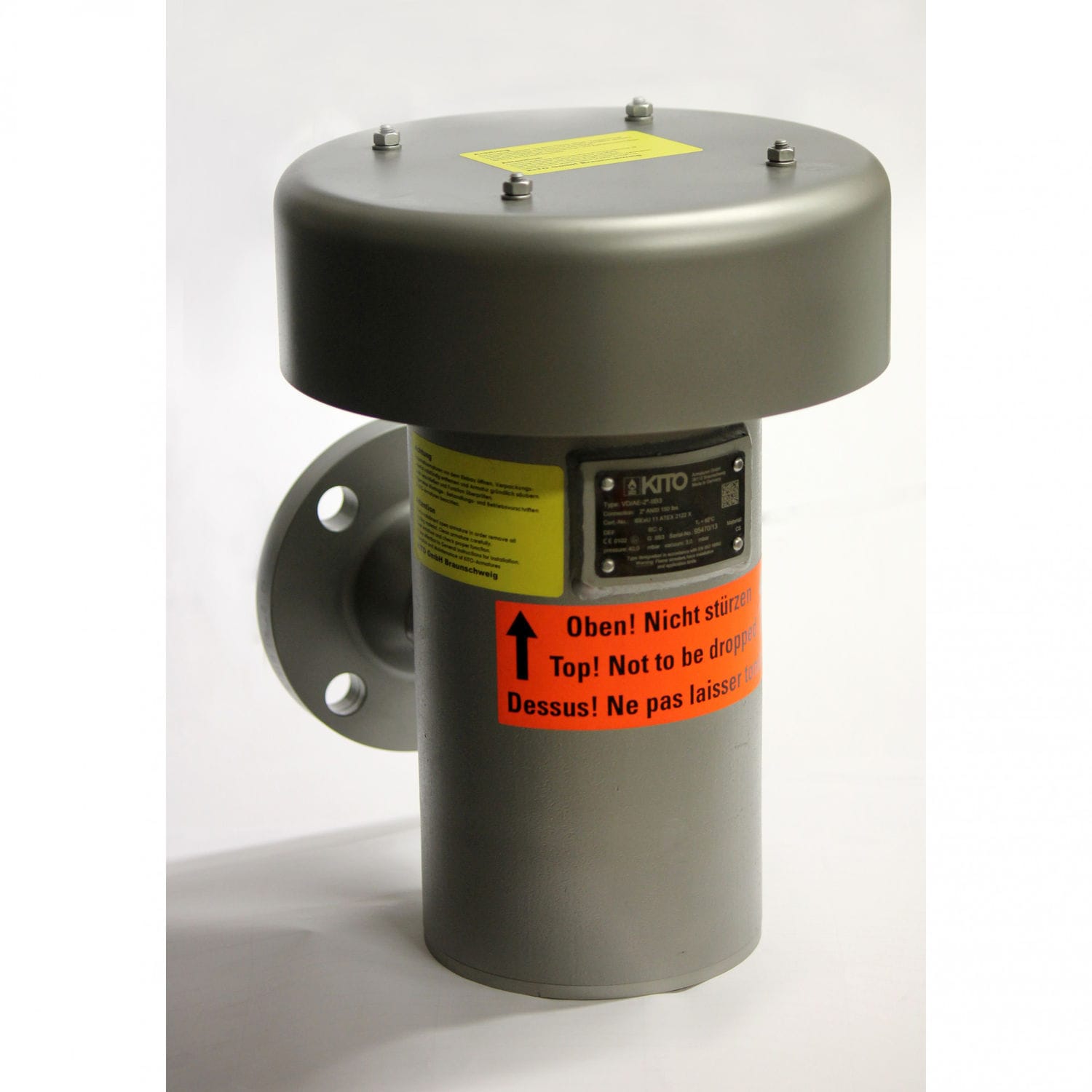 Tank relief valve VD/AE...IIB3 KITO Armaturen GmbH flange / for fluids