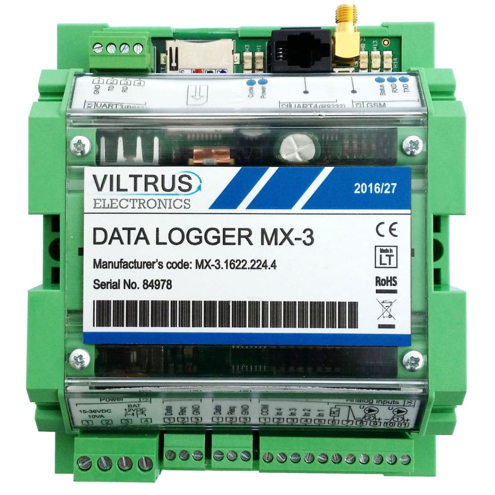Mbus data logger MX3 JSC Viltrus Modbus