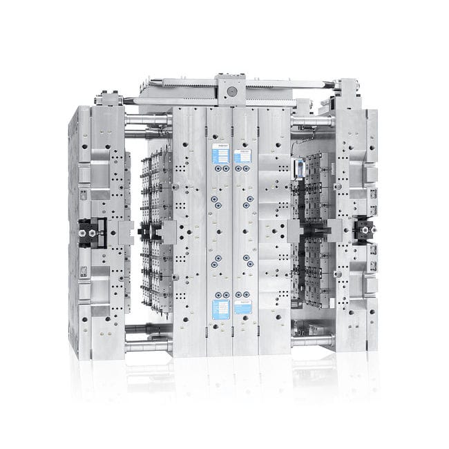 Molds and tool machined steel plate Otto Männer GmbH drilled
