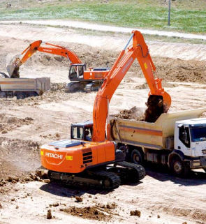 Medium excavator - ZX210LC-5G - HITACHI Construction Machinery