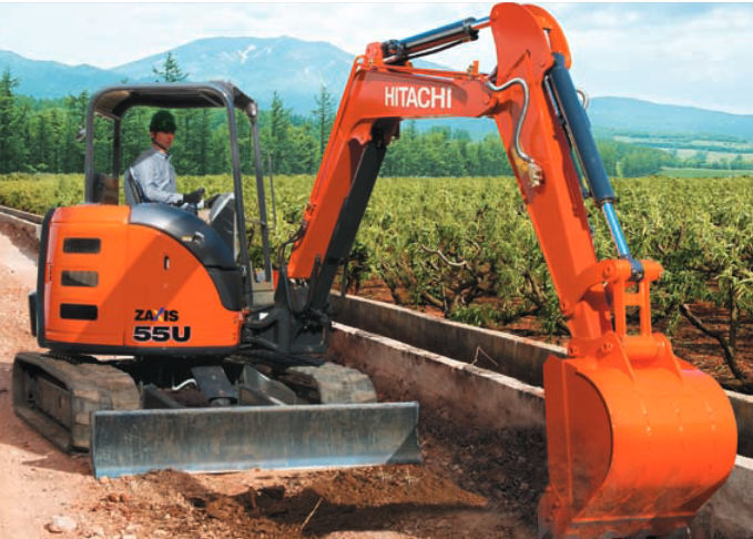 Mini-excavator - ZX55U-5A - HITACHI Construction Machinery