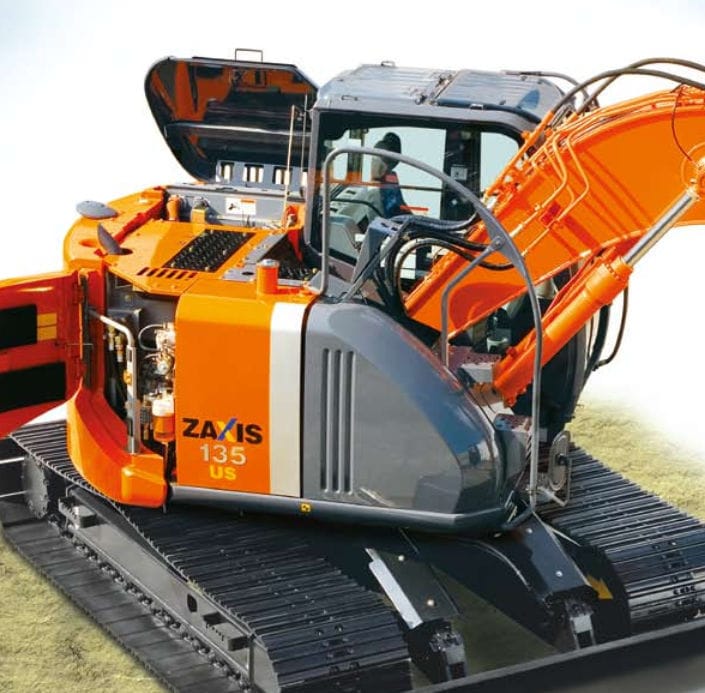 Medium excavator - ZX135US-3 - HITACHI Construction Machinery