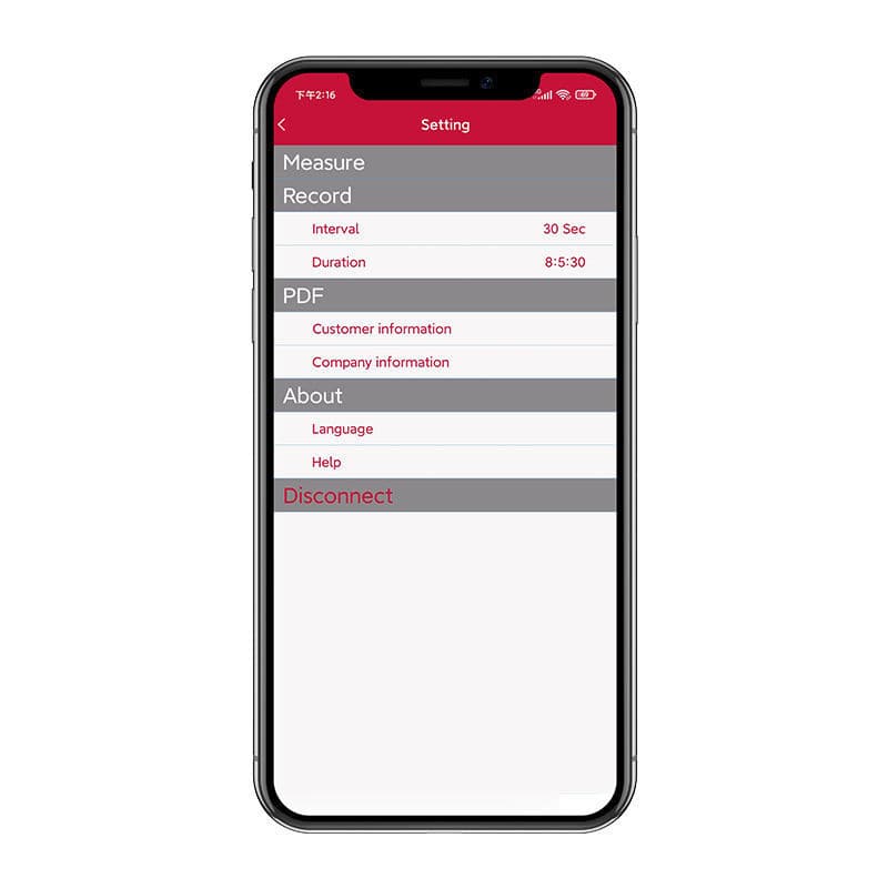 Off-line data analysis mobile app - iENV - UNI-TREND TECHNOLOGY (CHINA ...