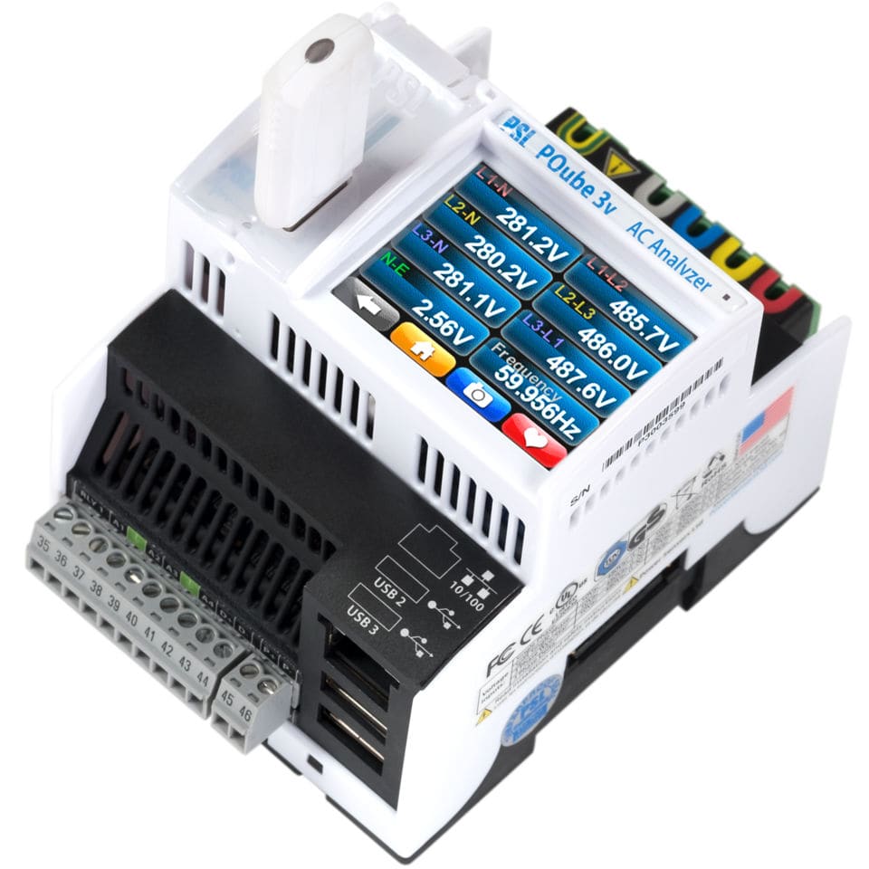 Power analyzer PQube 3v Power Standards Lab for electrical networks / voltage / realtime