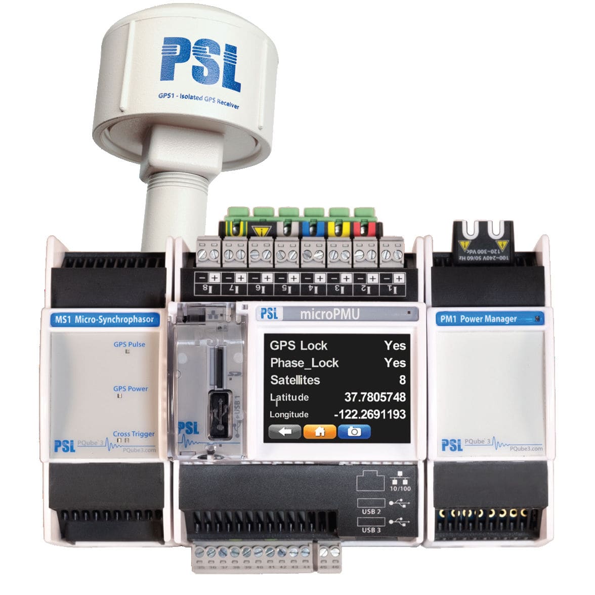 Phasor measurement unit microPMU Power Standards Lab