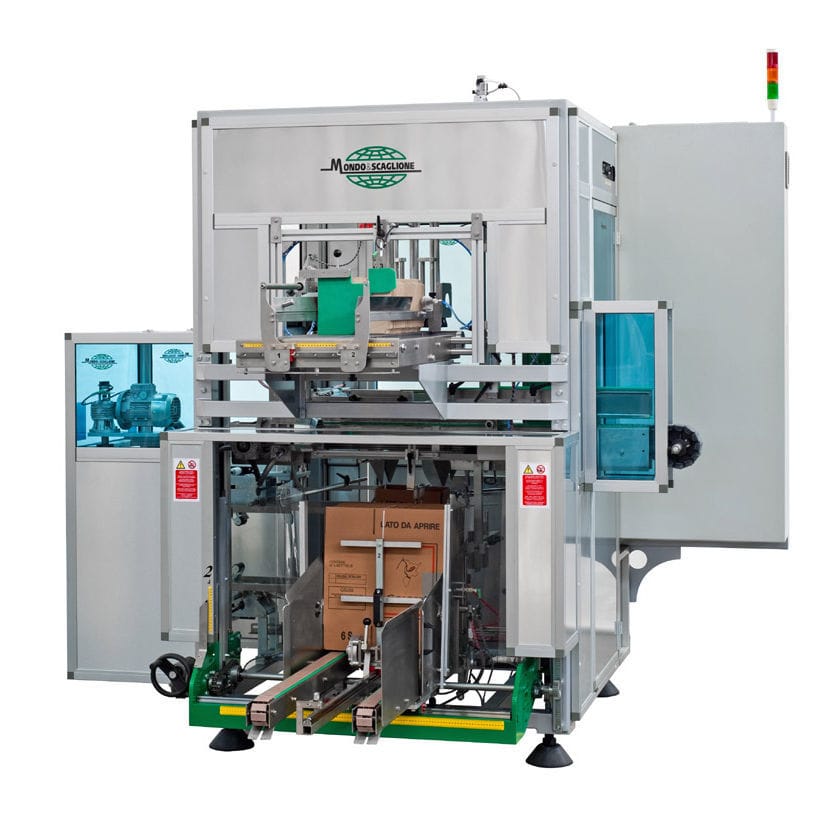 Automatic case formerpackersealer F/I/I/N 1 Mondo e Scaglione adhesive tape