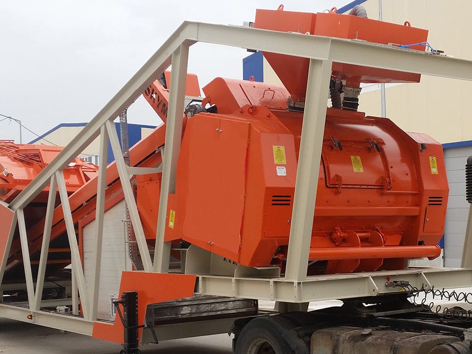 Truckmounted concrete mixer MVS Proje singleshaft